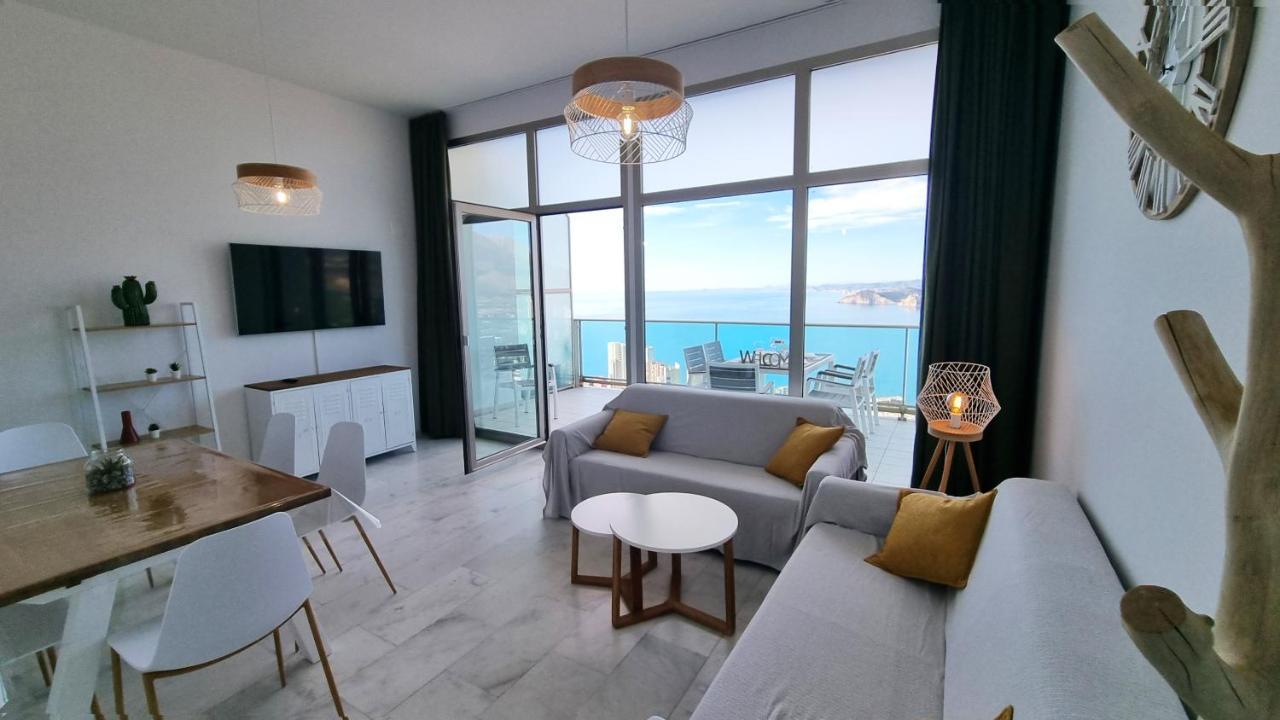 شقة Skyline 41 Gran Lujo, Terraza Grande Y Vistas Al Mar - Planta 41 بينايدورم المظهر الخارجي الصورة