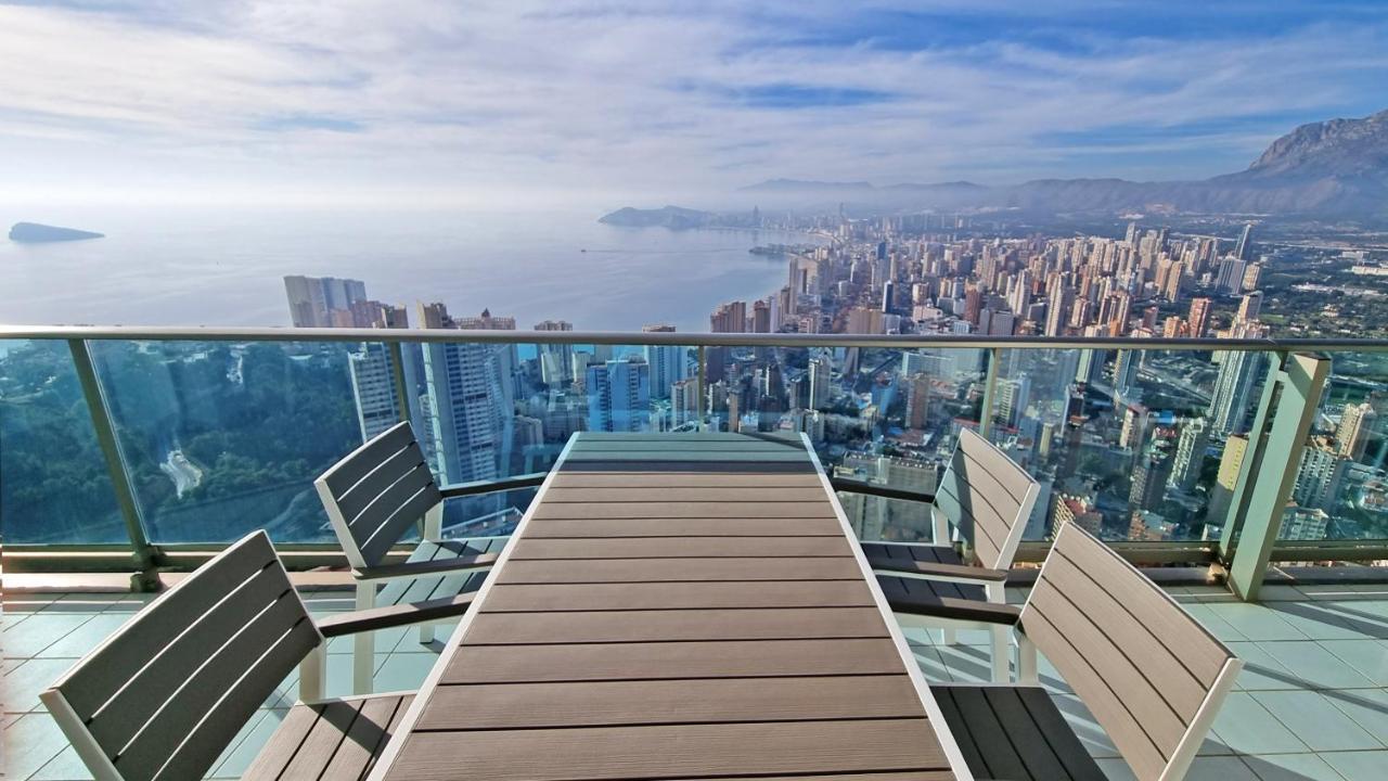 شقة Skyline 41 Gran Lujo, Terraza Grande Y Vistas Al Mar - Planta 41 بينايدورم المظهر الخارجي الصورة