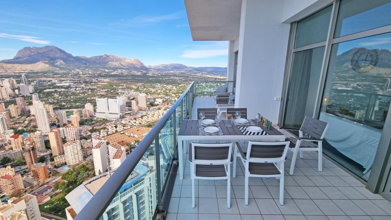شقة Skyline 41 Gran Lujo, Terraza Grande Y Vistas Al Mar - Planta 41 بينايدورم المظهر الخارجي الصورة