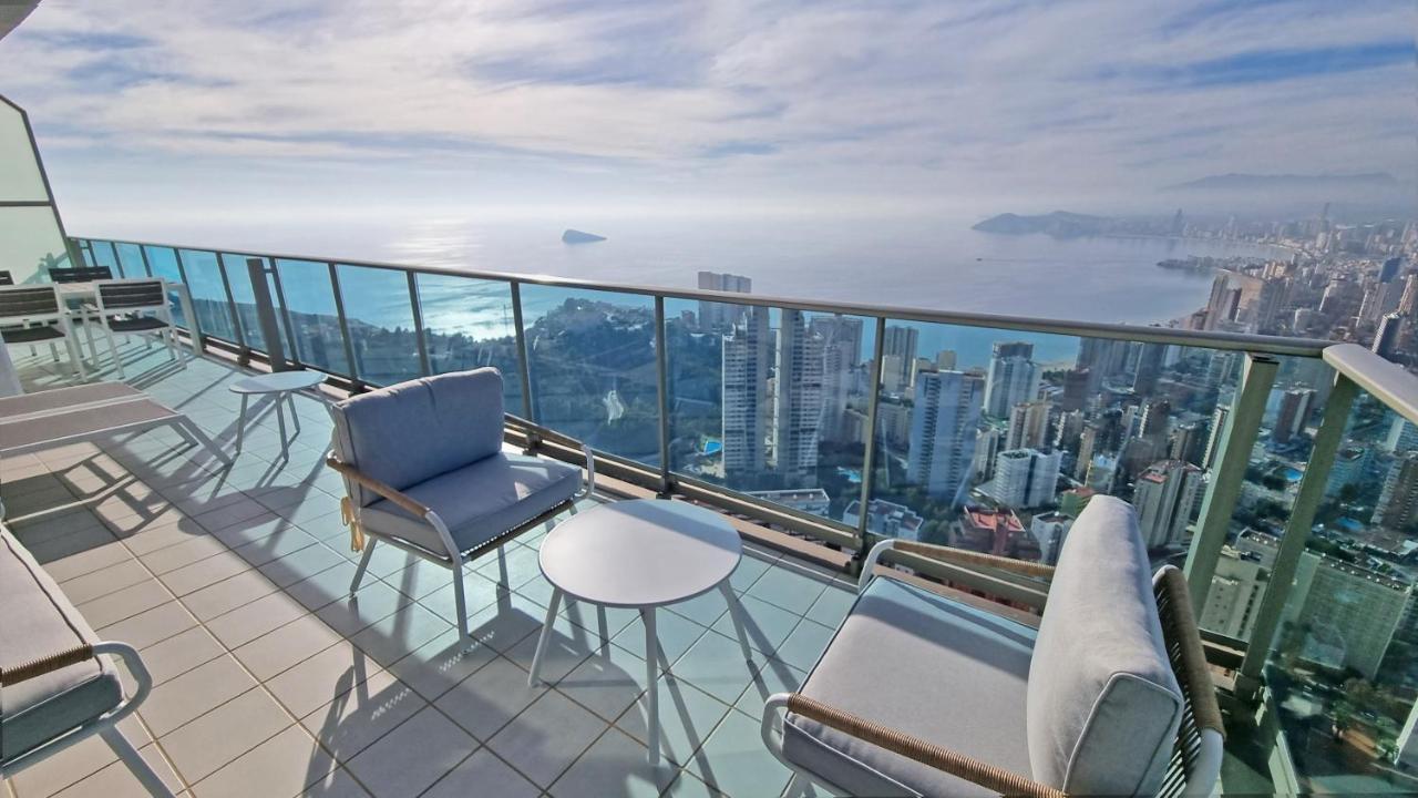 شقة Skyline 41 Gran Lujo, Terraza Grande Y Vistas Al Mar - Planta 41 بينايدورم المظهر الخارجي الصورة