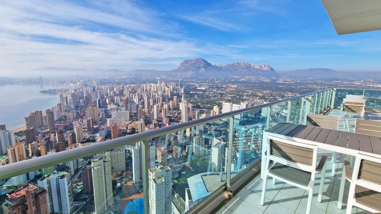شقة Skyline 41 Gran Lujo, Terraza Grande Y Vistas Al Mar - Planta 41 بينايدورم المظهر الخارجي الصورة